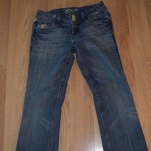 Miss Me y2k embellished blue jeans, Sz. 26 EUC